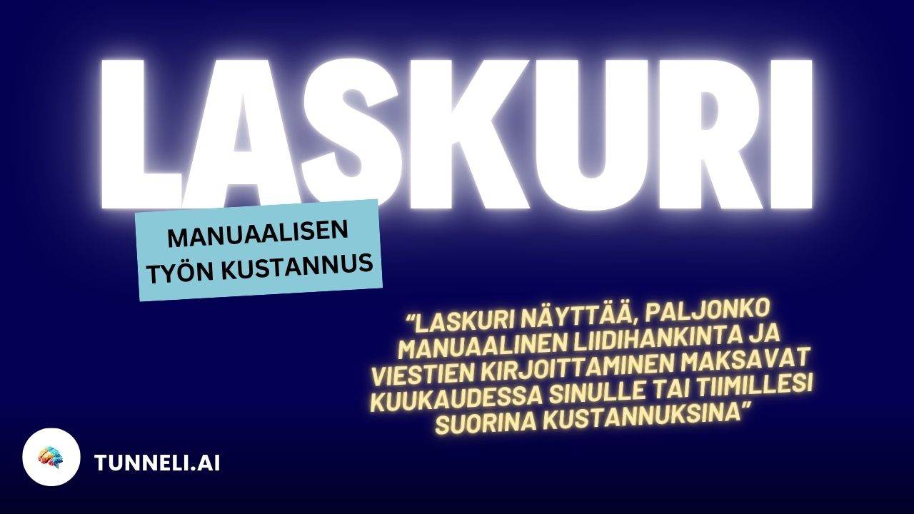 Manuaalisen työn kustannus­laskuri
