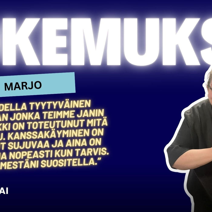 Marjo löysi tunneli.ai:sta luotettavan kumppanin – "Kaikki on toteutunut mitä on luvattu"