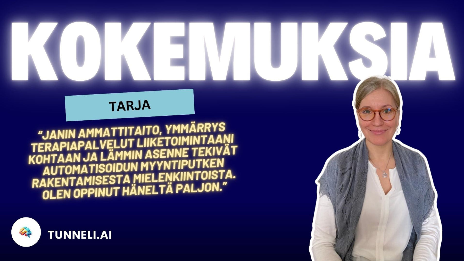 Tarjan tarina – “Skeptisyydestä kiitollisuuteen”
