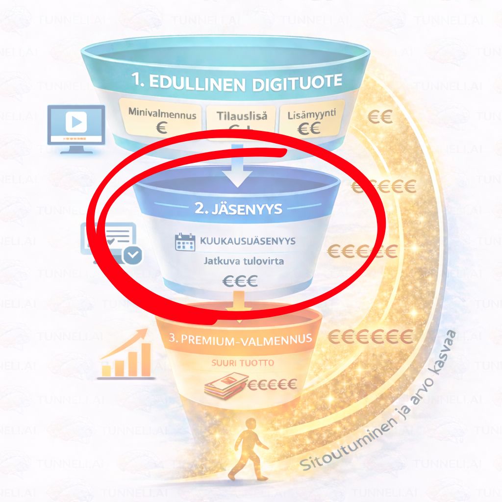 VAIHE 3: Kuukausijäsenyys