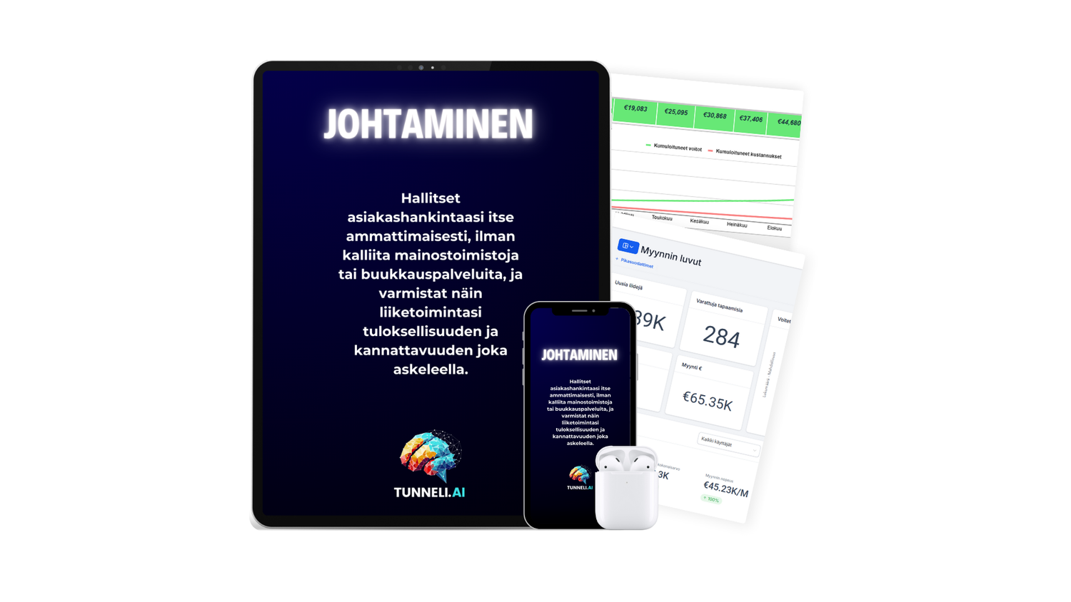 4️⃣ Luvut ohjaavat asiakashankintaa – johdat tuloksia kuin ammattilainen